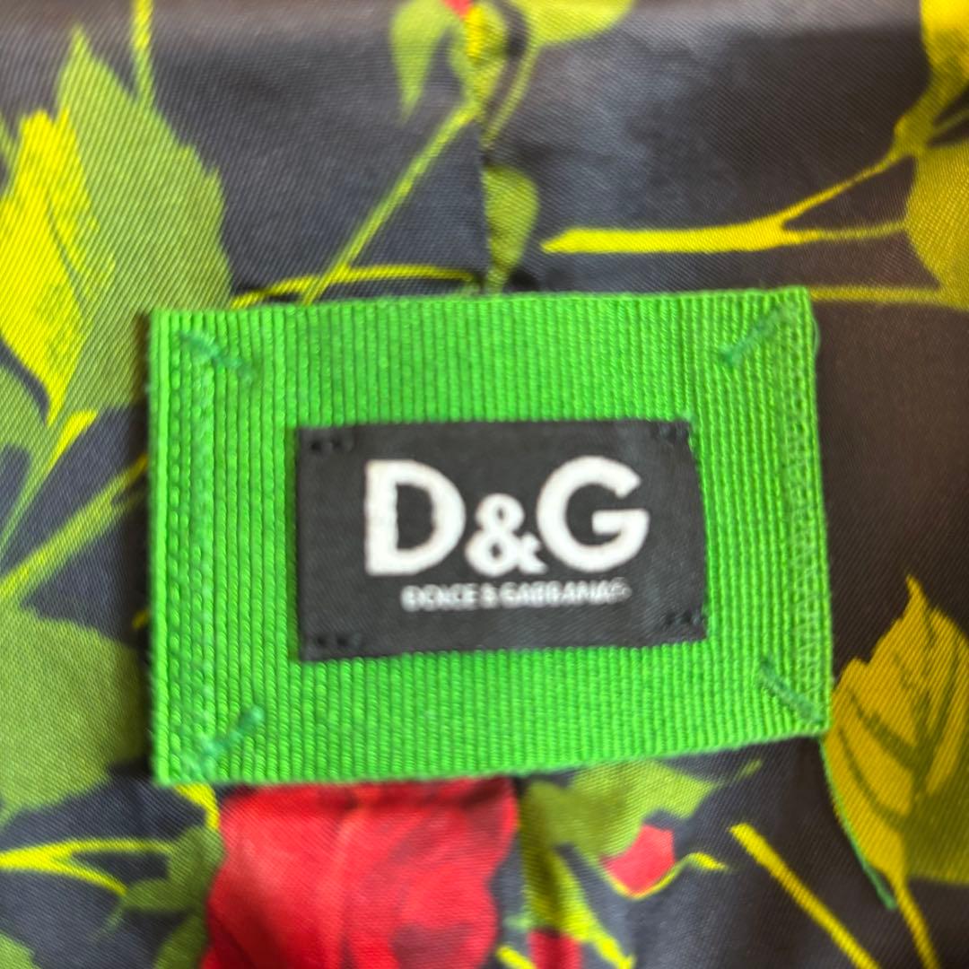 美品✨ドルチェ＆ガッバーナ　ロングコート　裏地花柄　Mサイズ