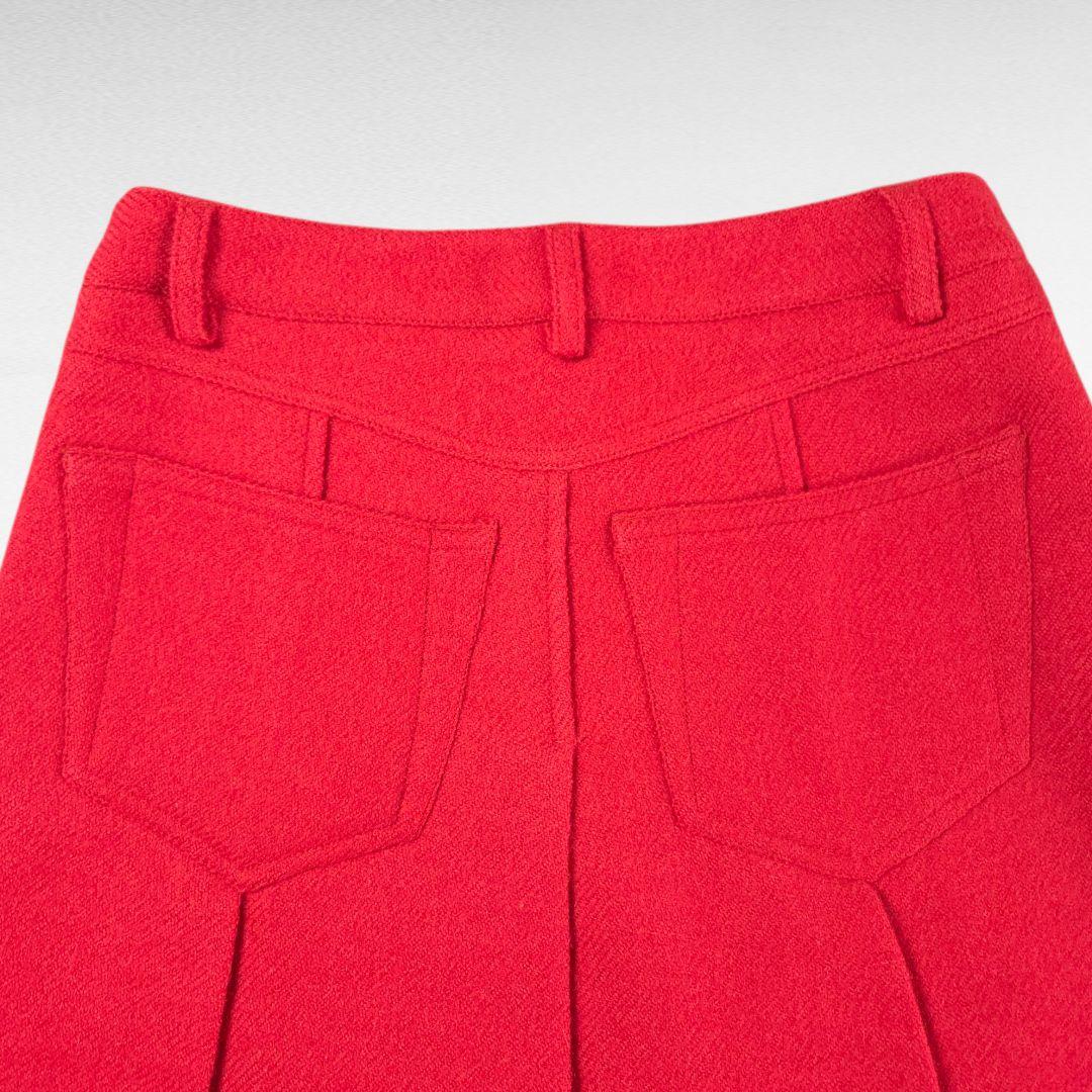スカート MIU MIU Red Pleats Skirt Archive