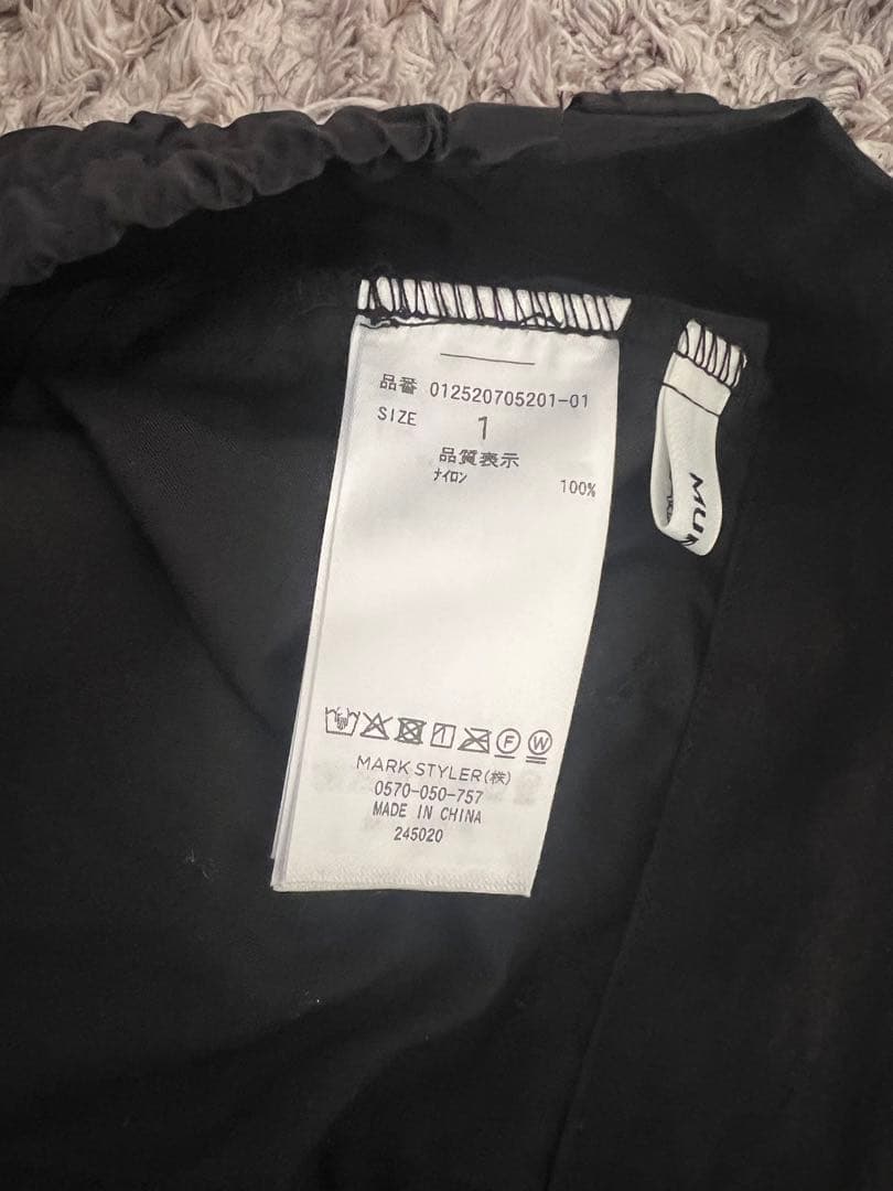 MURUA(ムルーア) シャーリングカーゴパンツ ブラック