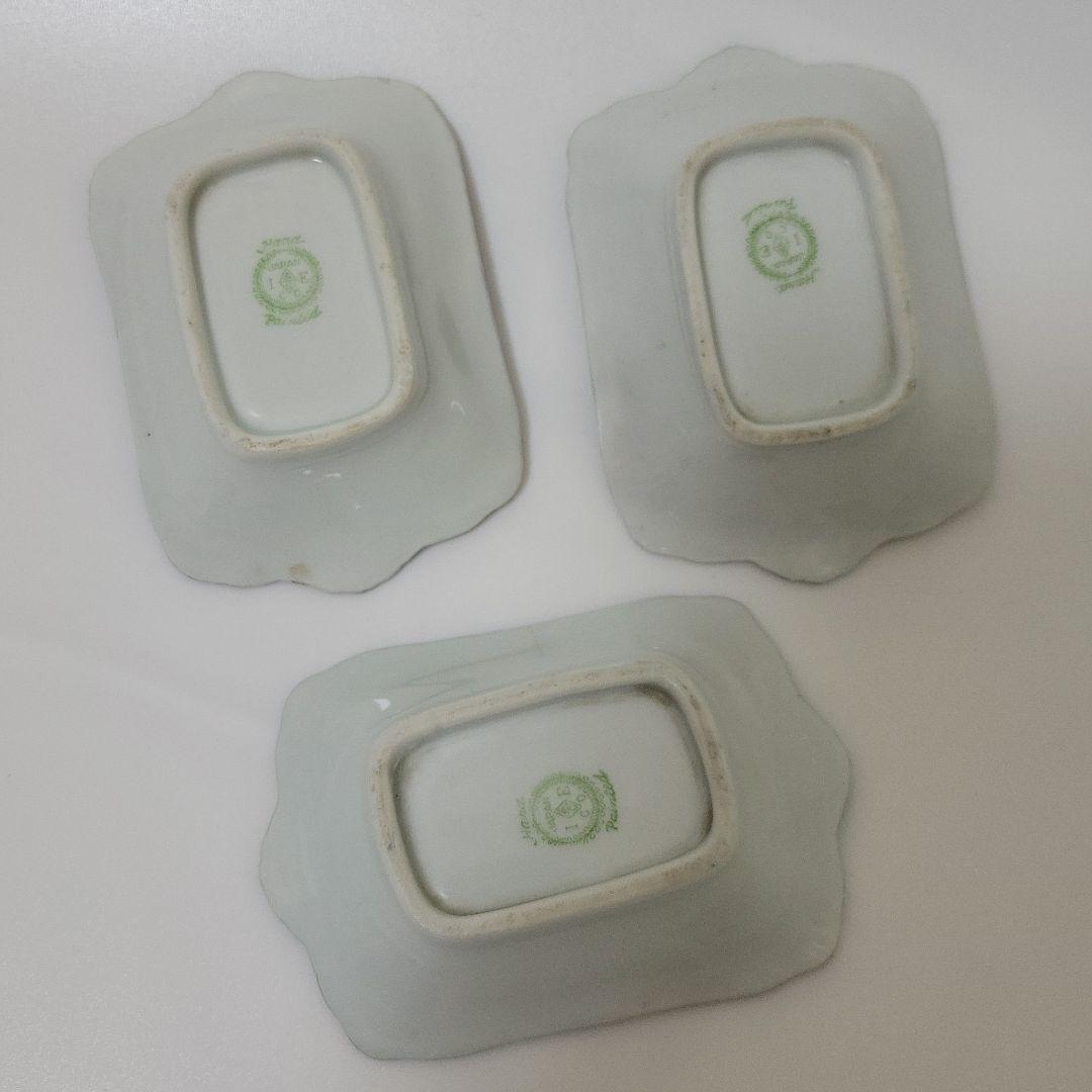 ハンドペイント 輸出用 アンティーク 豆皿 金モール オールドノリタケ風