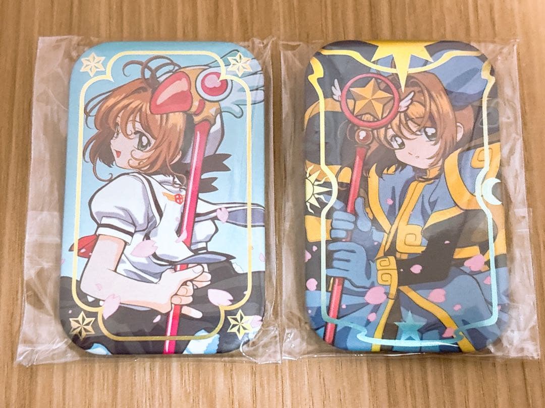 未開封 カードキャプターさくら スクエアカンバッジコレクション 木之本桜 2点