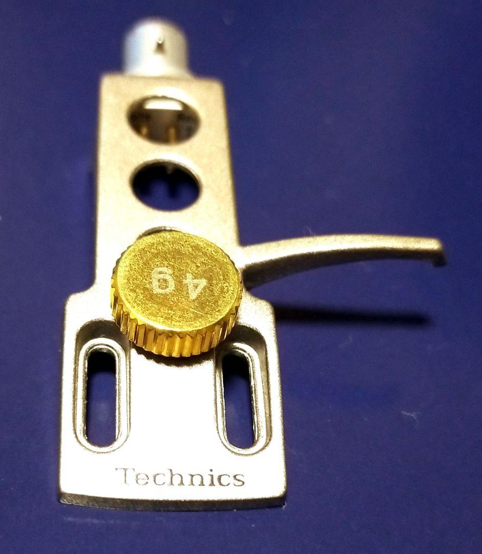 希少 Technicsテクニクスのヘッドシェル シャンパンゴールド、ウエイト付