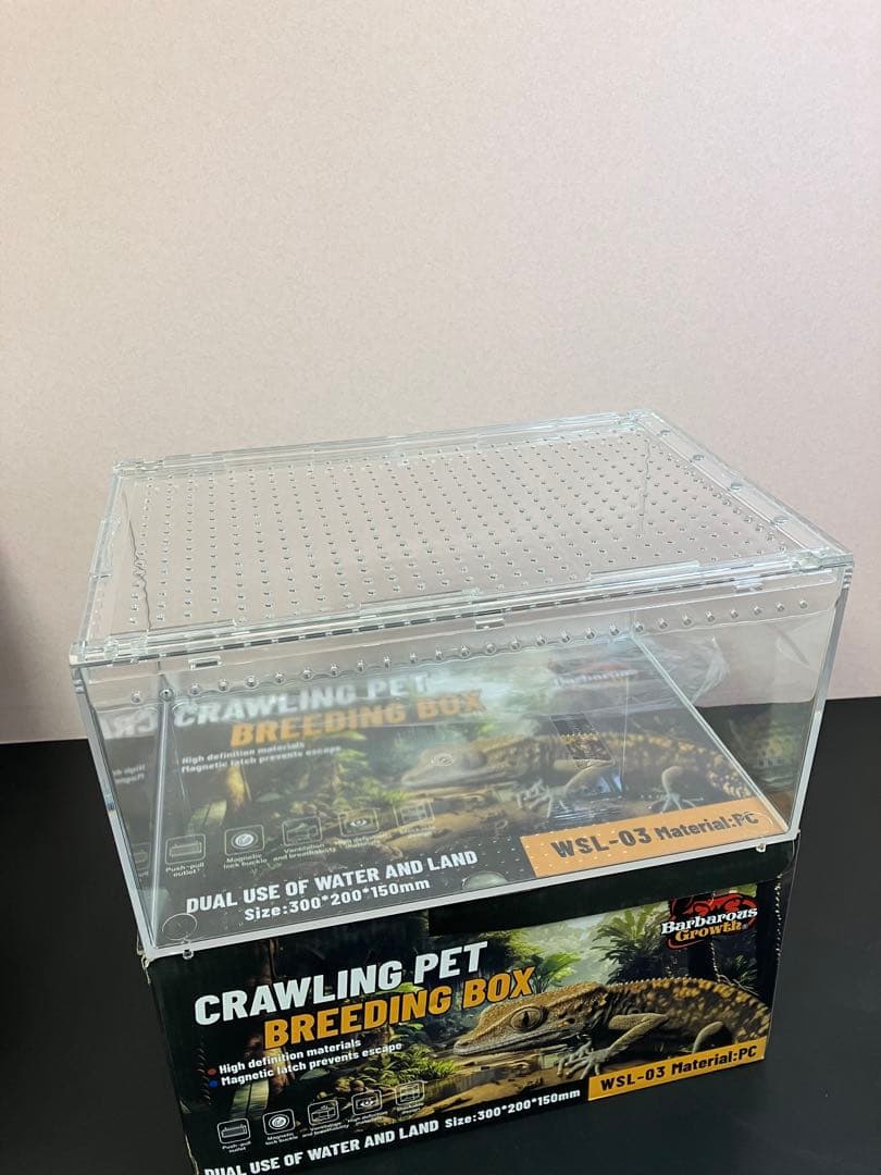 【6box】30×20×15 レプタイルボックス同等　マグネット アクリル