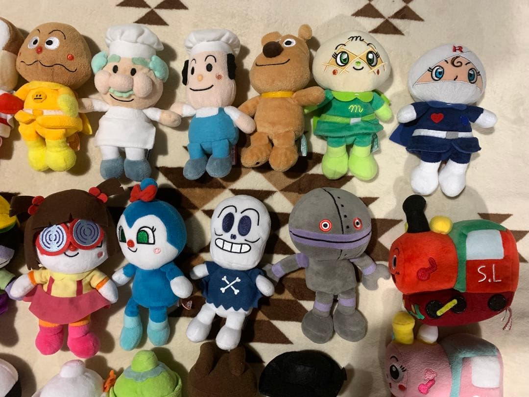 アンパンマン プリちぃビーンズ　ぬいぐるみ 36体セット　まとめ売り