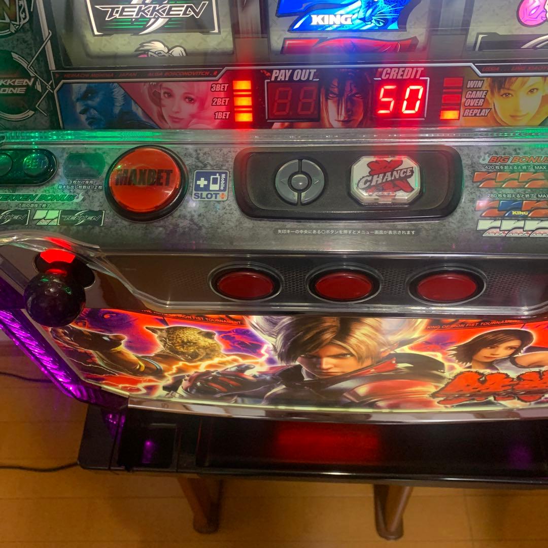 パチスロ実機　鉄拳2 メダル不要機付　家庭用電源　鉄拳2nd