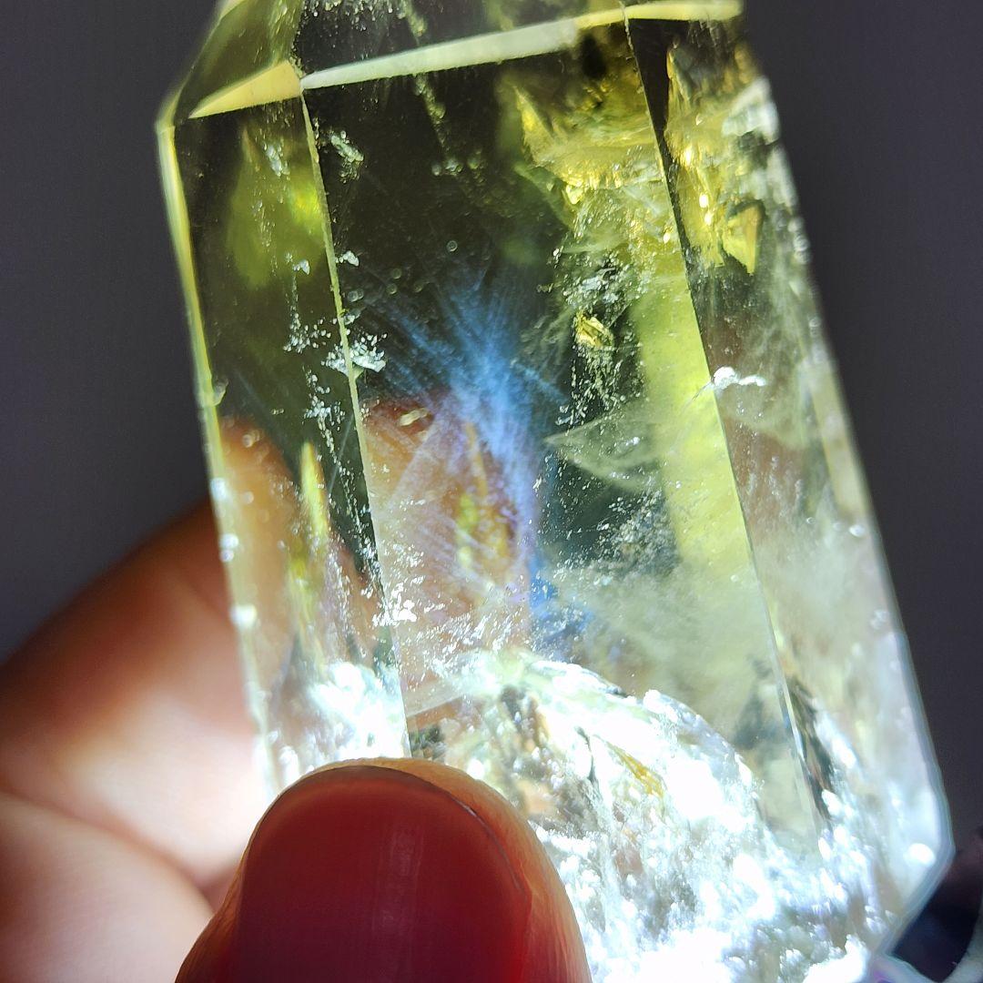 超希少シトリン原石タワーラダー入り 天然石パワーストーン