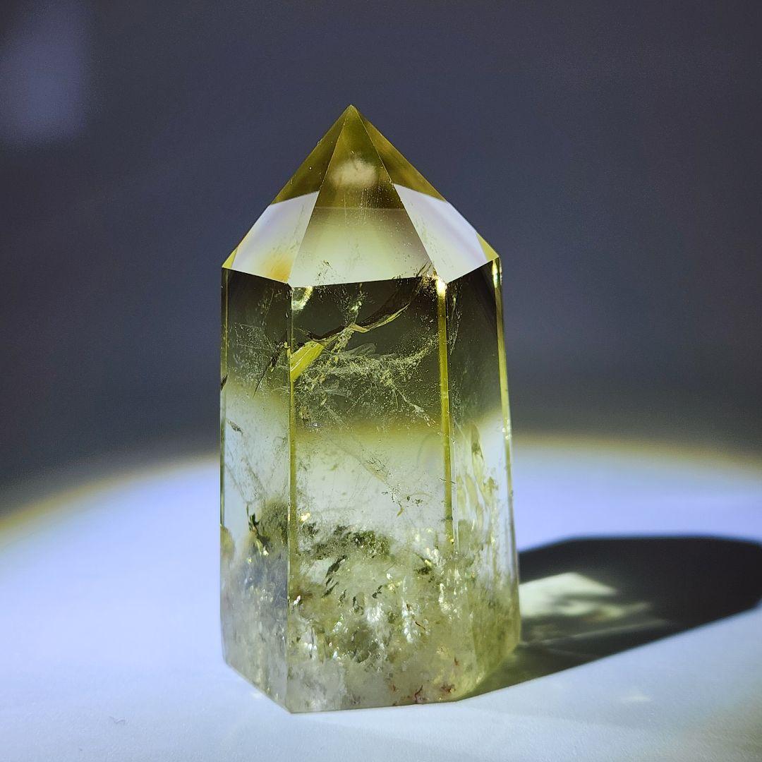 超希少シトリン原石タワーラダー入り 天然石パワーストーン