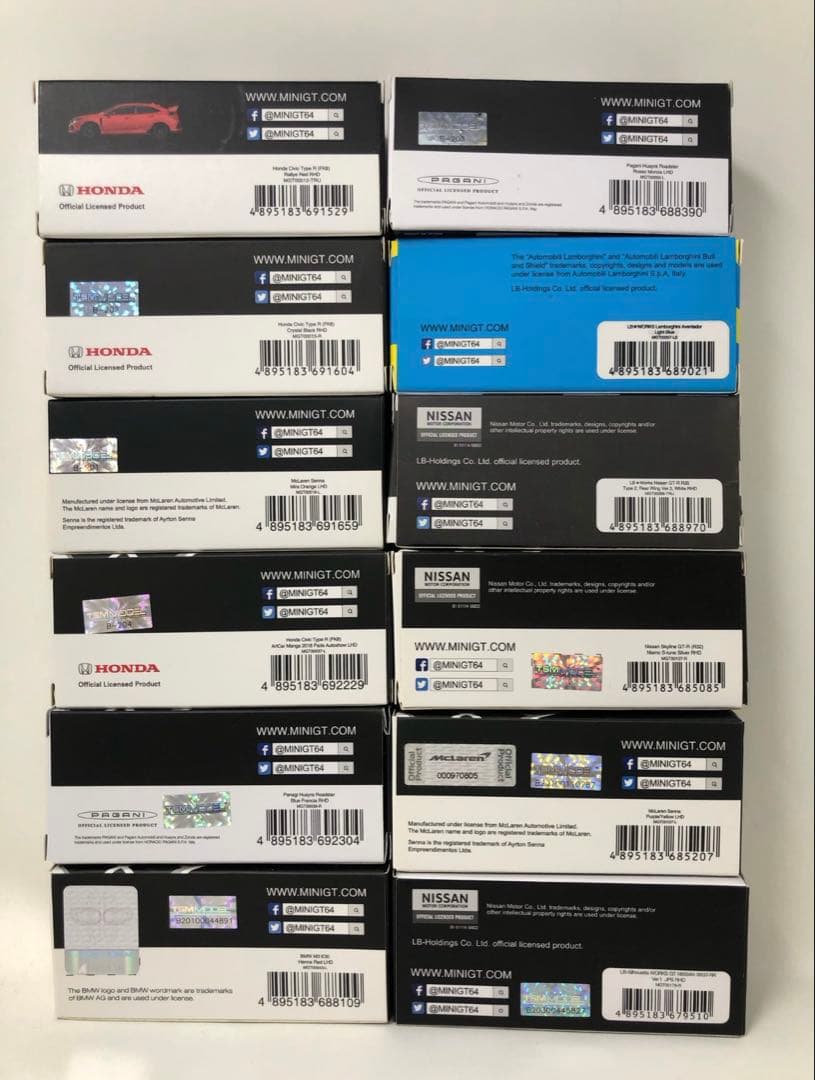 MINI GT 1/64スケールモデルカー12個セット