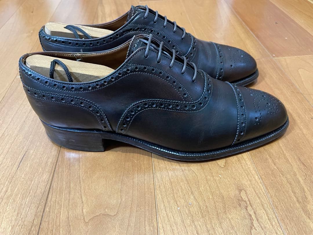 【美品3都市】旧チャーチ ディプロマット ダークブラウン65F シューツリー付