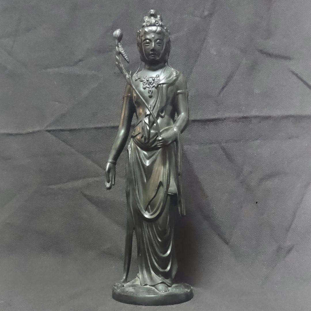 聖観音立像　高村光雲　銅製　聖観音像　観音様　菩薩　ミ10