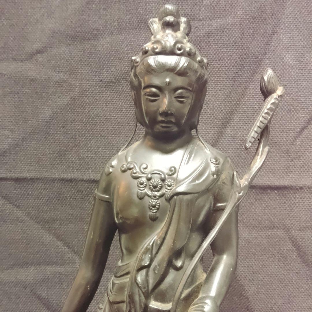 聖観音立像　高村光雲　銅製　聖観音像　観音様　菩薩　ミ10