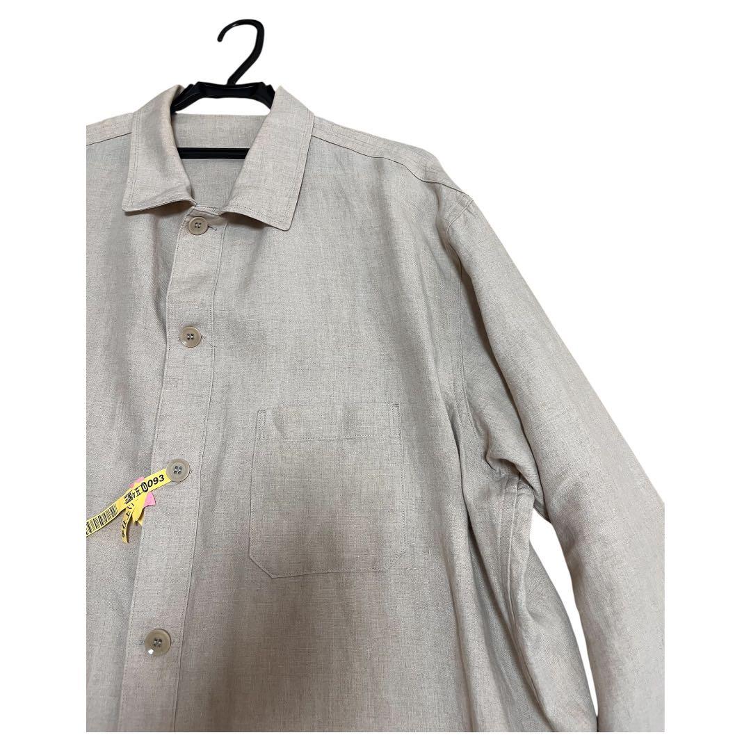 ヨウジヤマモト プールオム 18SS リネントッパーシャツ ベージュ 3
