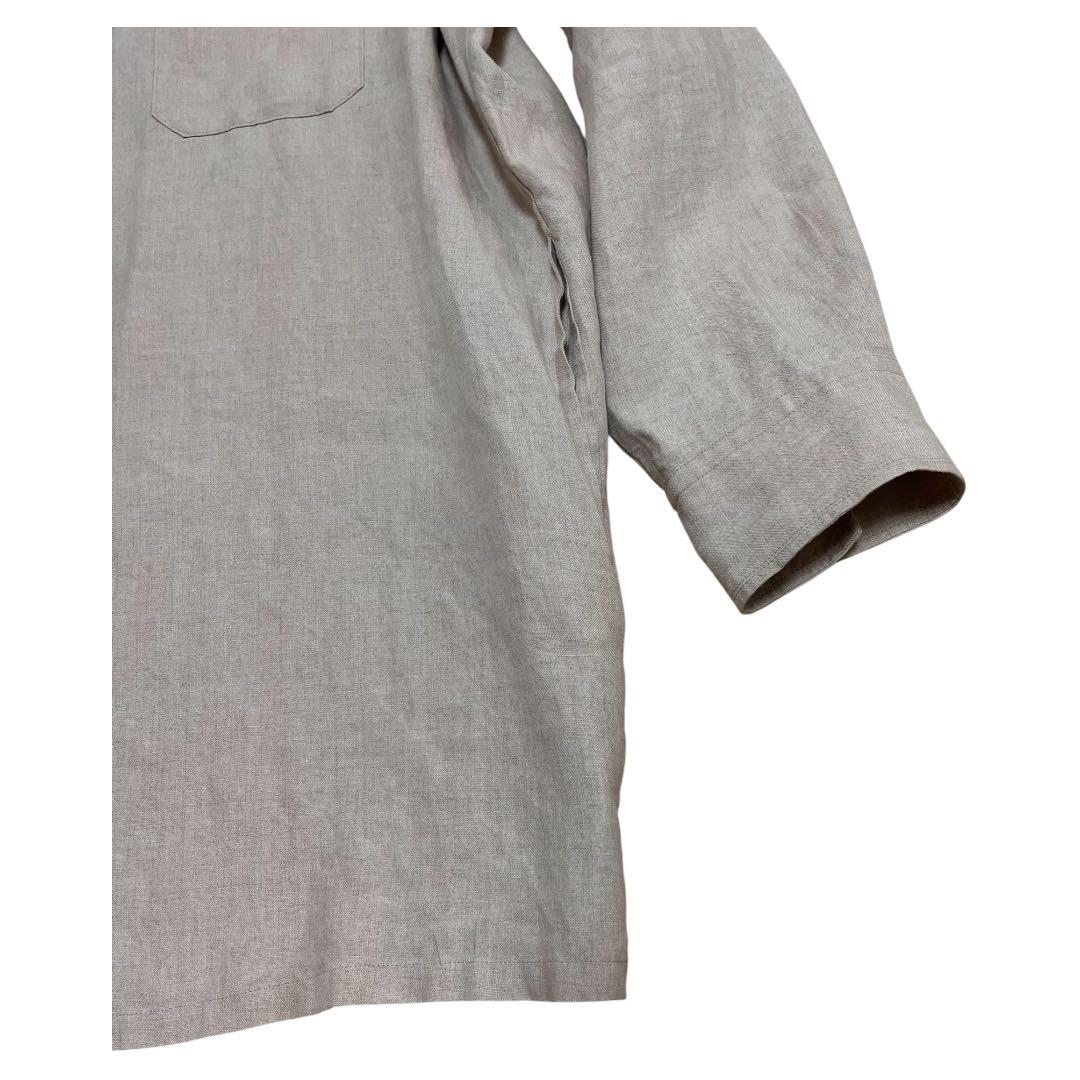 ヨウジヤマモト プールオム 18SS リネントッパーシャツ ベージュ 3