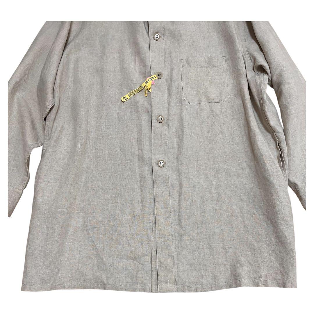 ヨウジヤマモト プールオム 18SS リネントッパーシャツ ベージュ 3