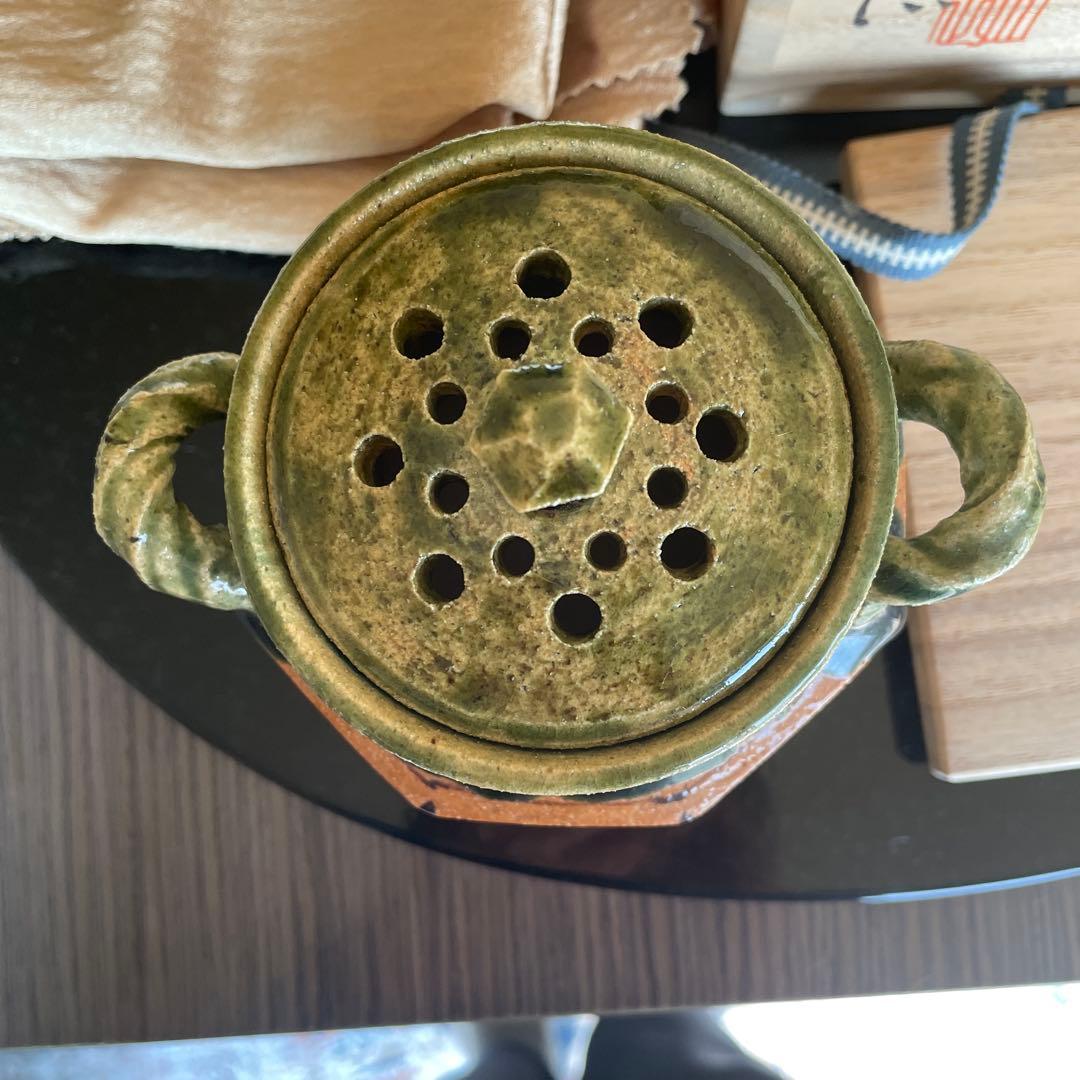 ［お値下げ］鳴海織部　香炉　山口正文作