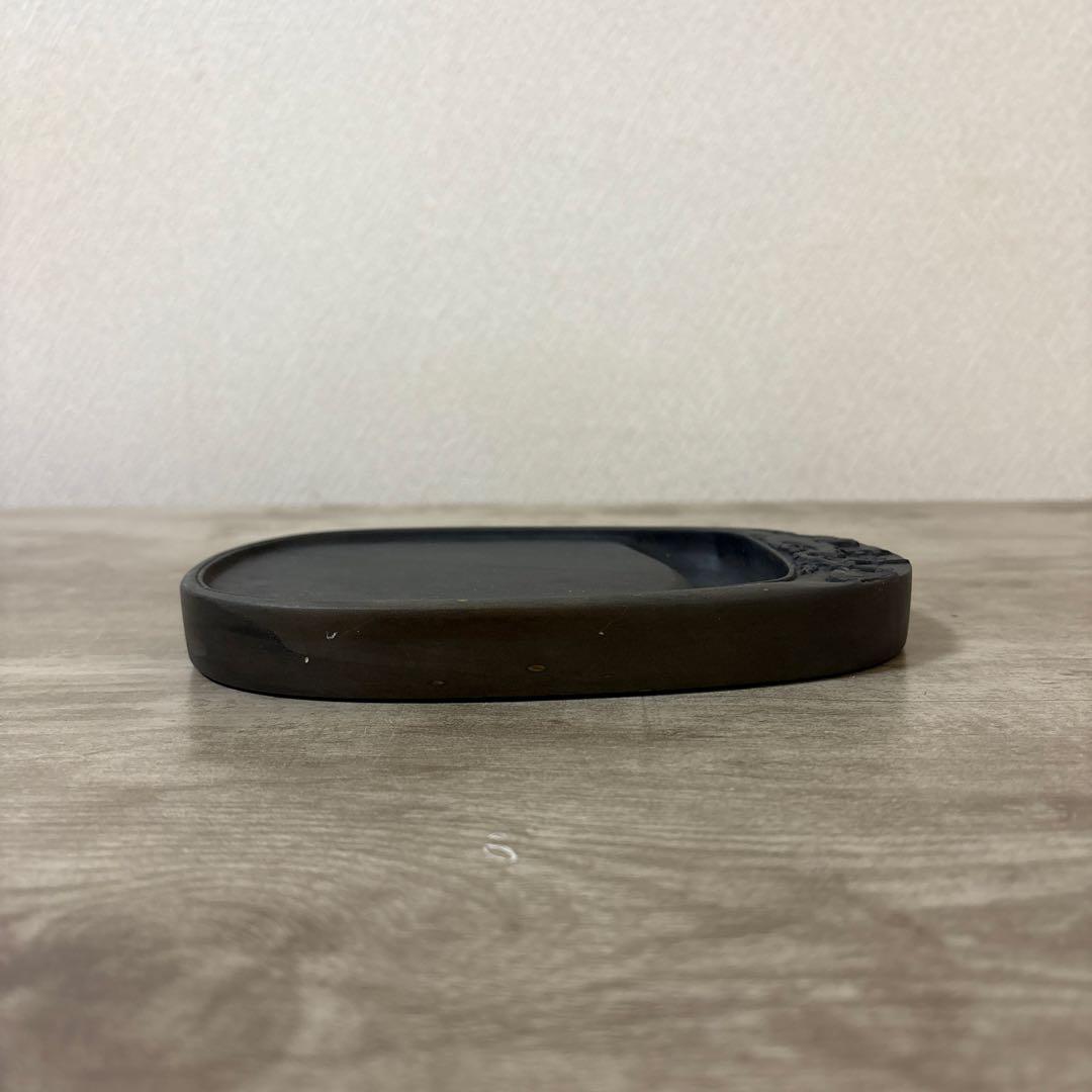 梅花坑　端渓硯　書道具　旧坑　鶯　梅