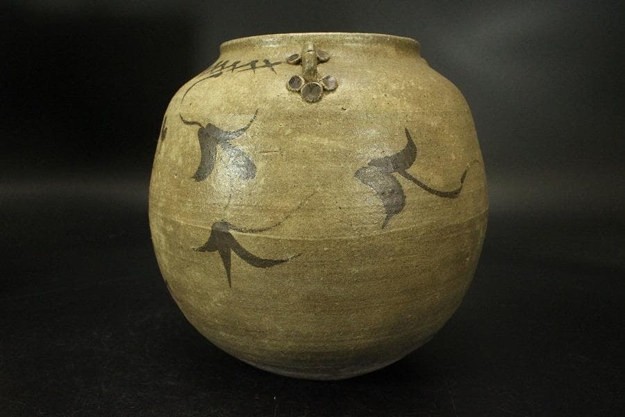 茶道具 三耳 絵唐津 水指(ZE612)