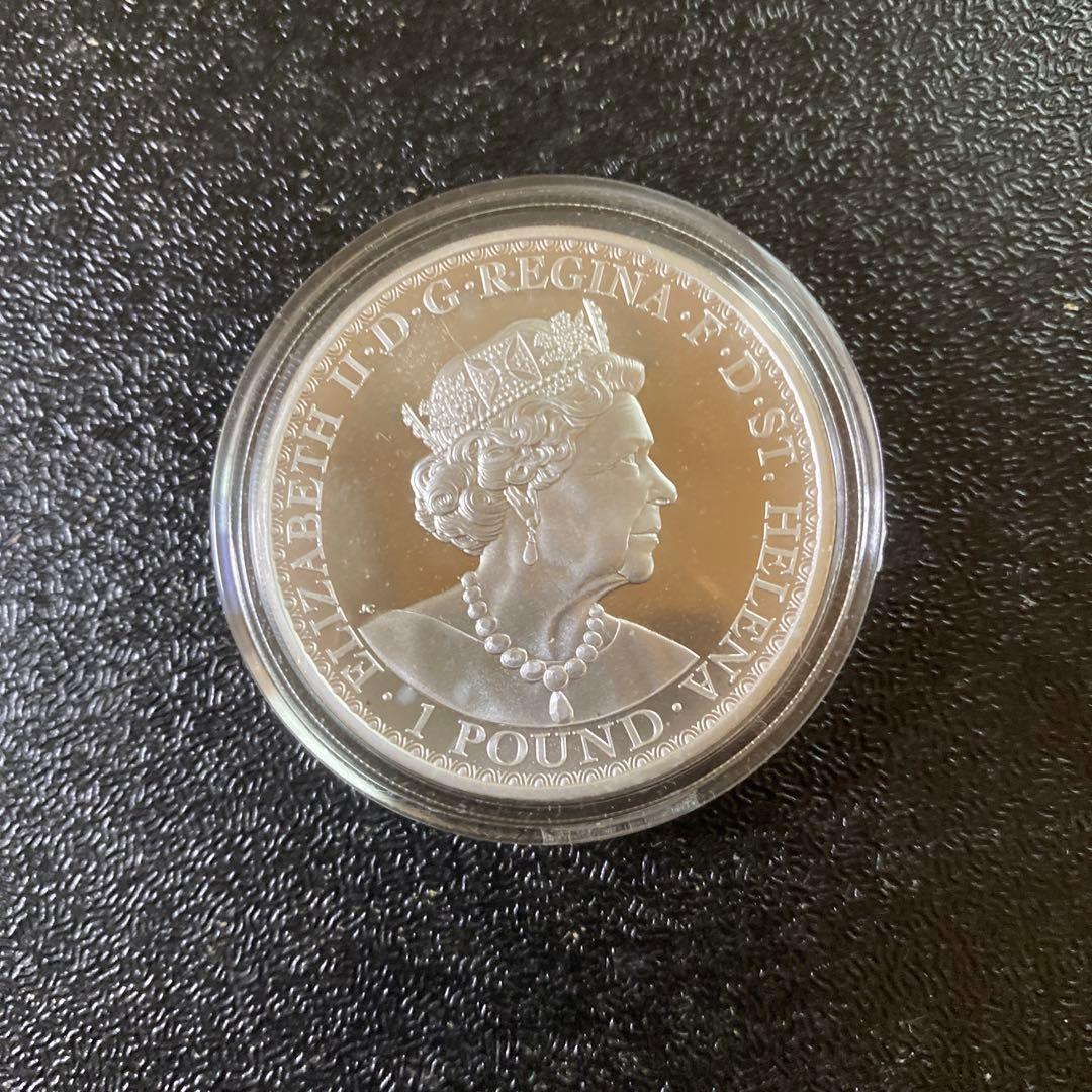 銀貨　99.9% 純銀　シルバー　ウナ　ライオン　銀貨　ブリタニア　セントヘレナ