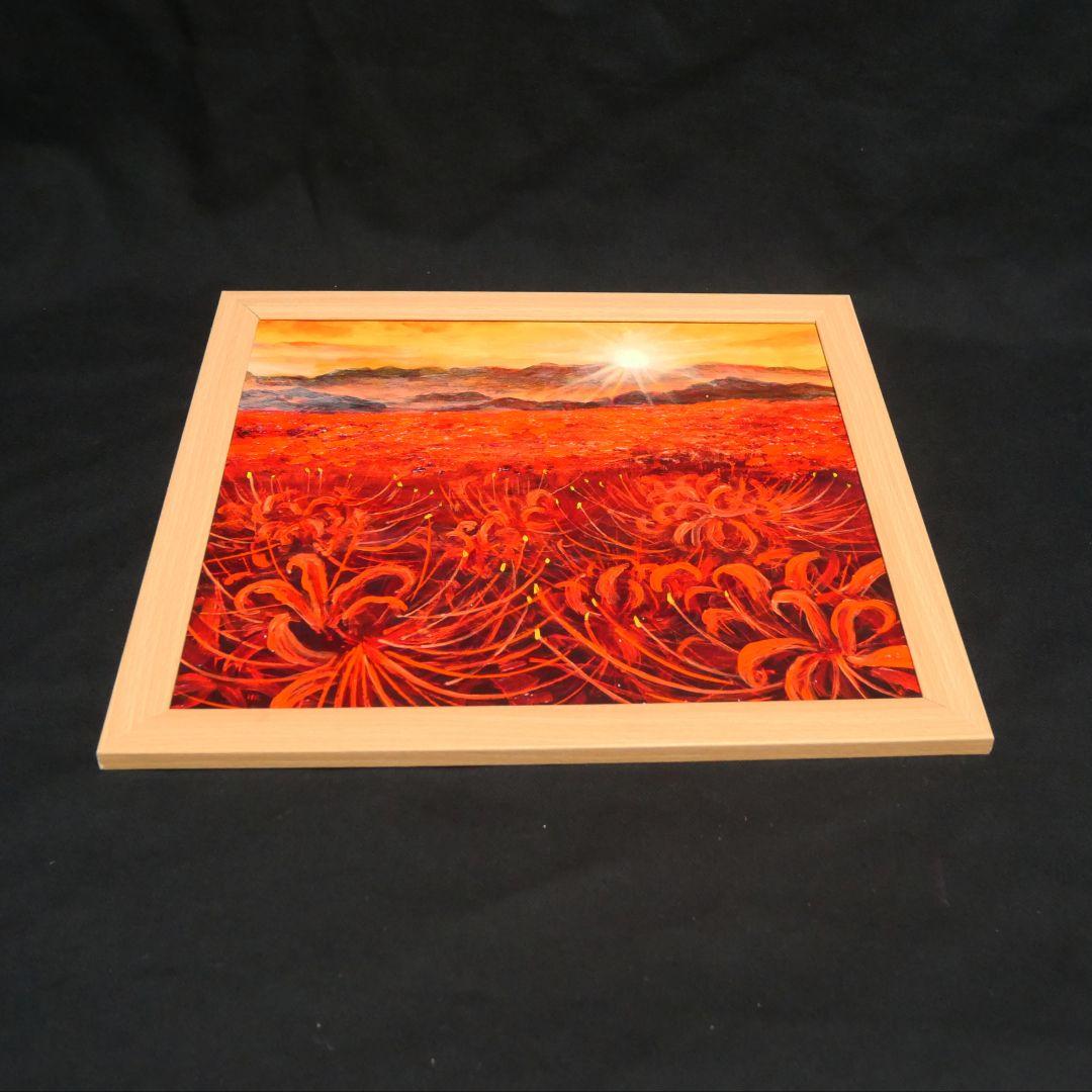 油絵 油彩 油彩画 絵 絵画【暁の光華】