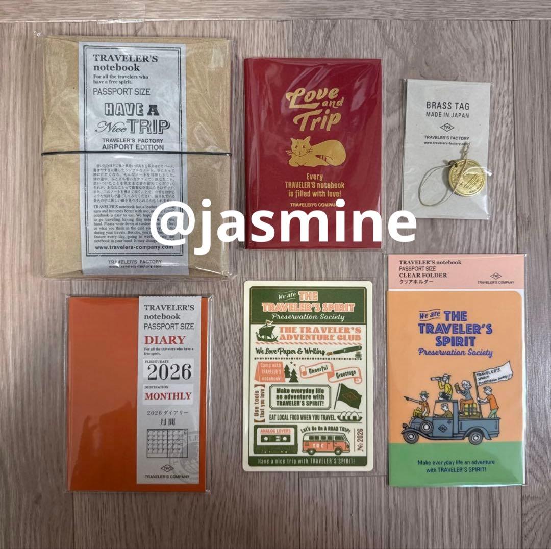 限定トラベラーズノート ダイアリーlove and trip&成田空港6点セット