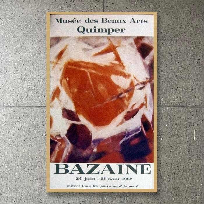 額装済/Quimper 1982（バゼイン）/アートポスター