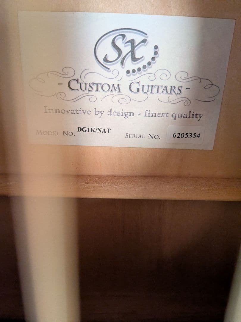 SX アコースティックギター DG1K/NAT 美品 ケース付