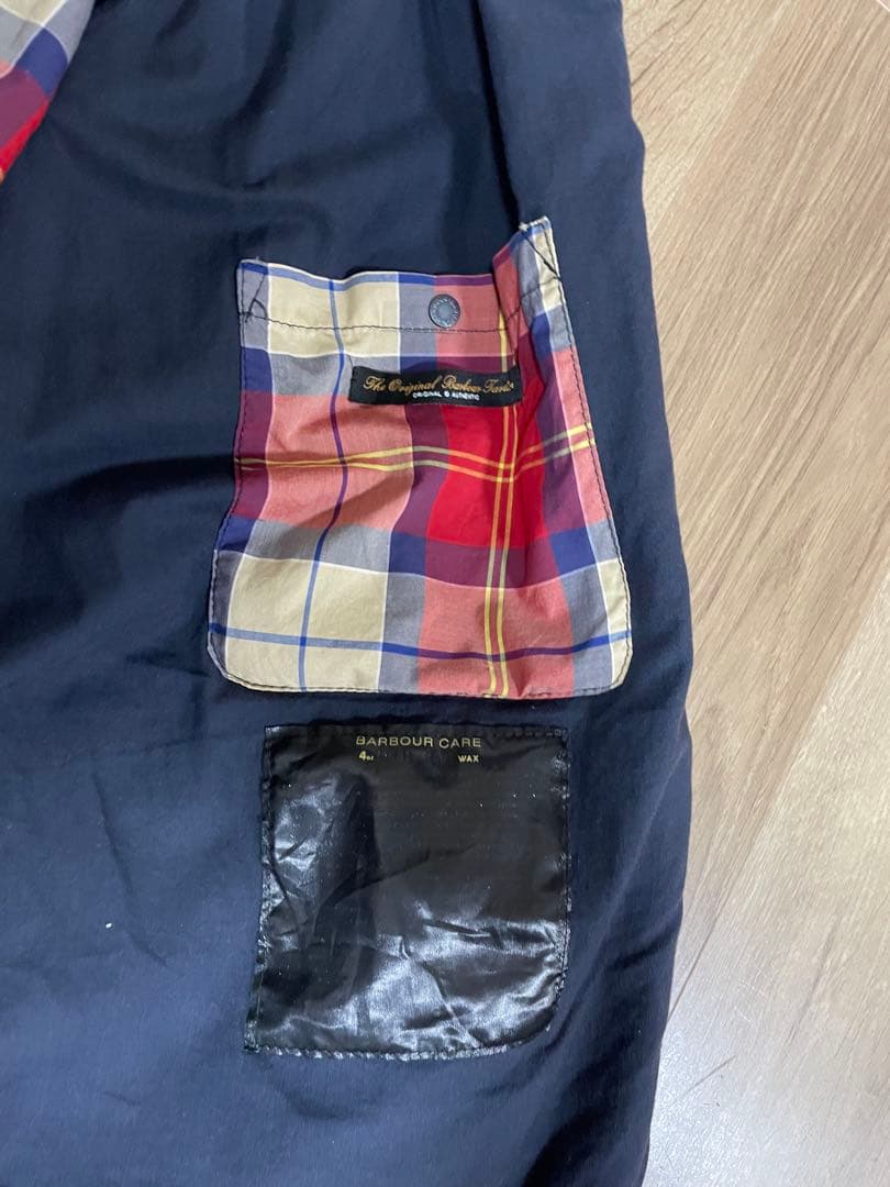 Barbour ネイビー　オイル洗浄済