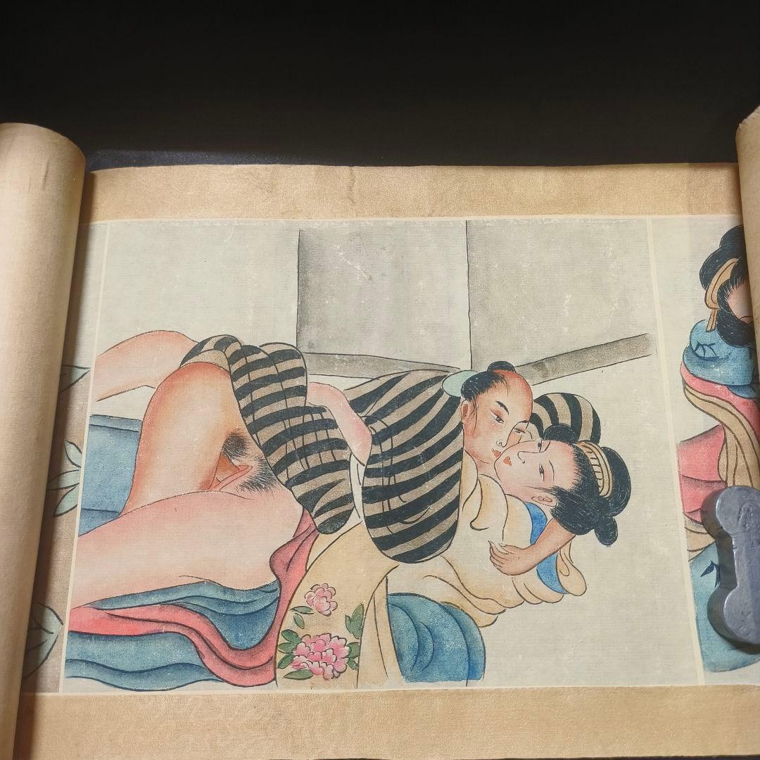 巻き物 春画 江戸古美術 全8枚 直筆 骨董 アンティーク 蒐集家放出 旧家蔵出