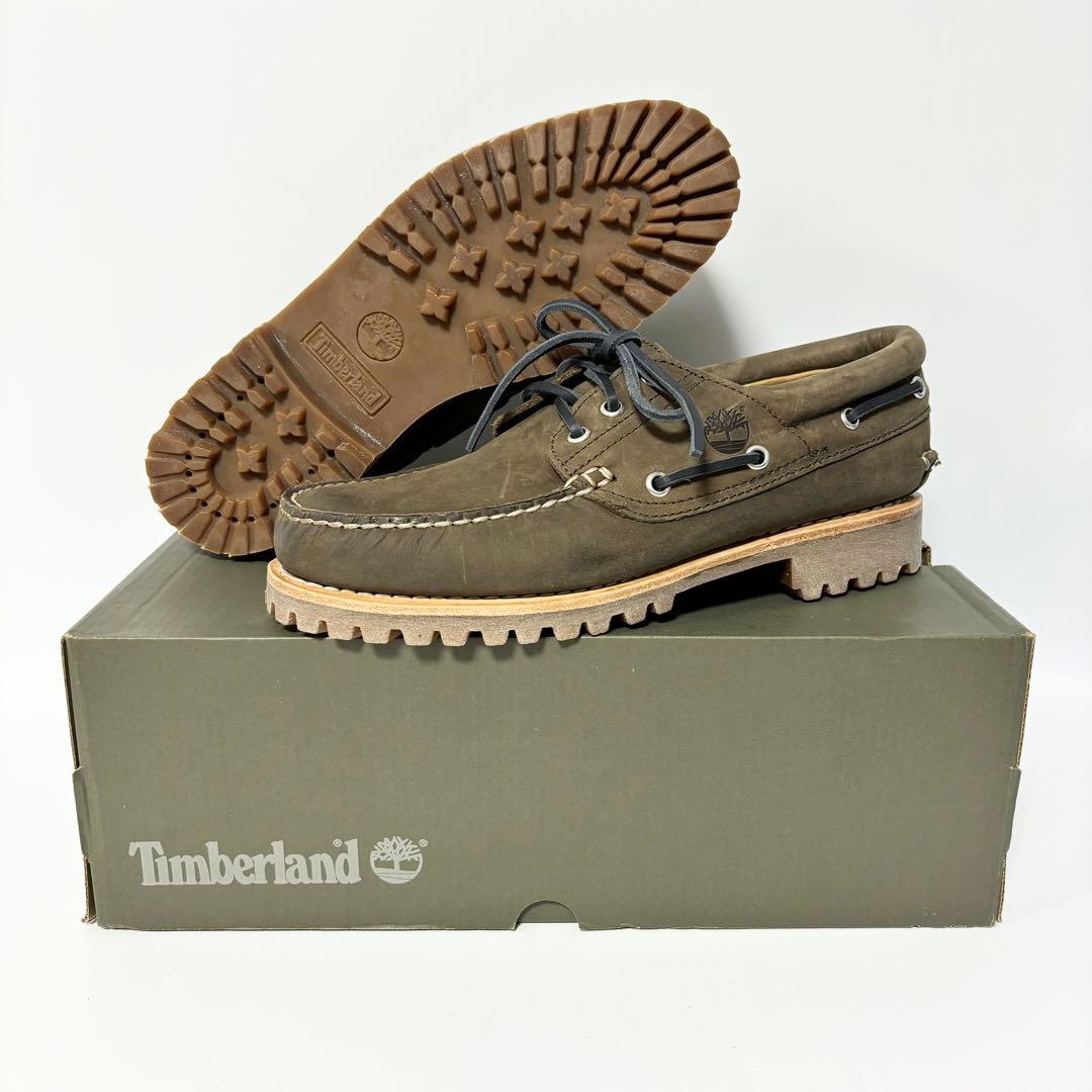 【訳あり】 ティンバーランド 3アイ クラシック ラグ シューズ オリーブ