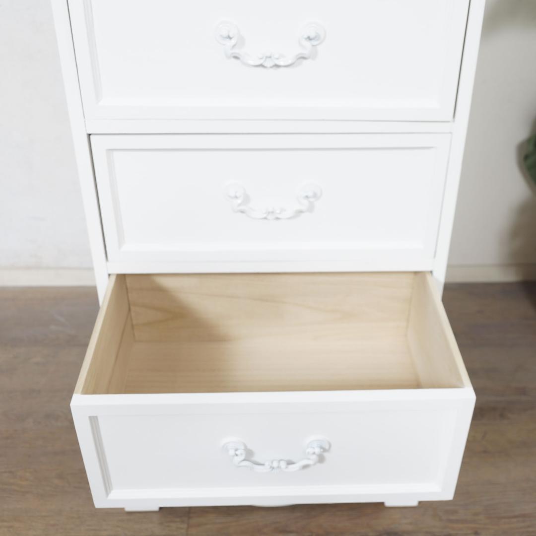 【新品・未使用】　 アンティーク調　シャビー仕上げ　チェスト ４杯