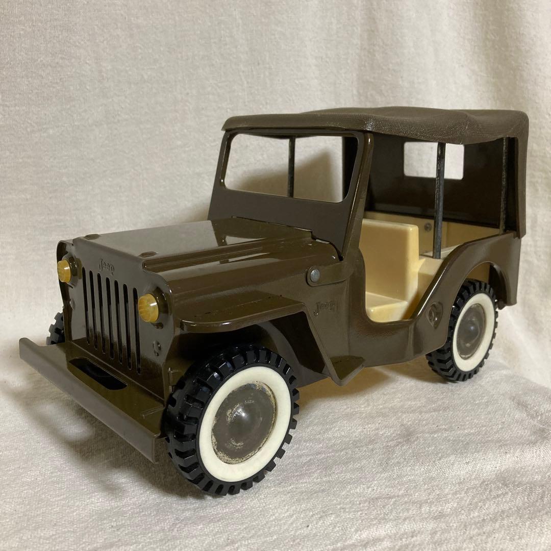 日本製 jeep ジープ ブリキ 自動車 レトロ ミリタリー