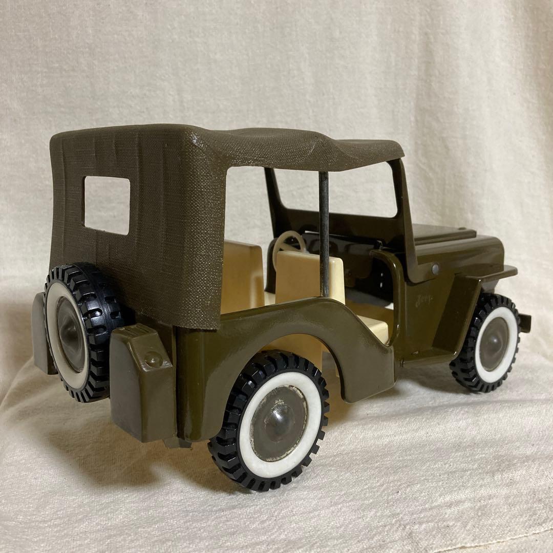 日本製 jeep ジープ ブリキ 自動車 レトロ ミリタリー