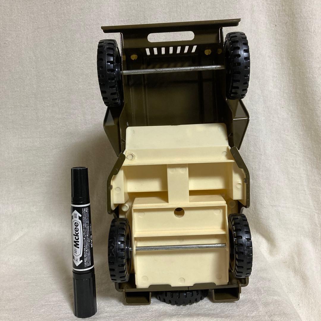 日本製 jeep ジープ ブリキ 自動車 レトロ ミリタリー
