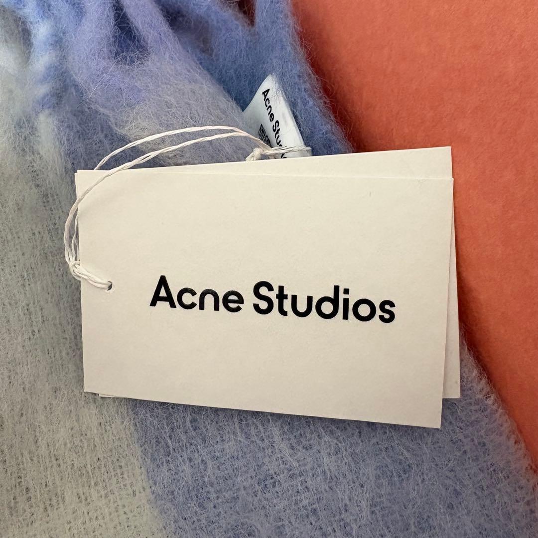 Acne Studios ウールマフラー グレーとブルー
