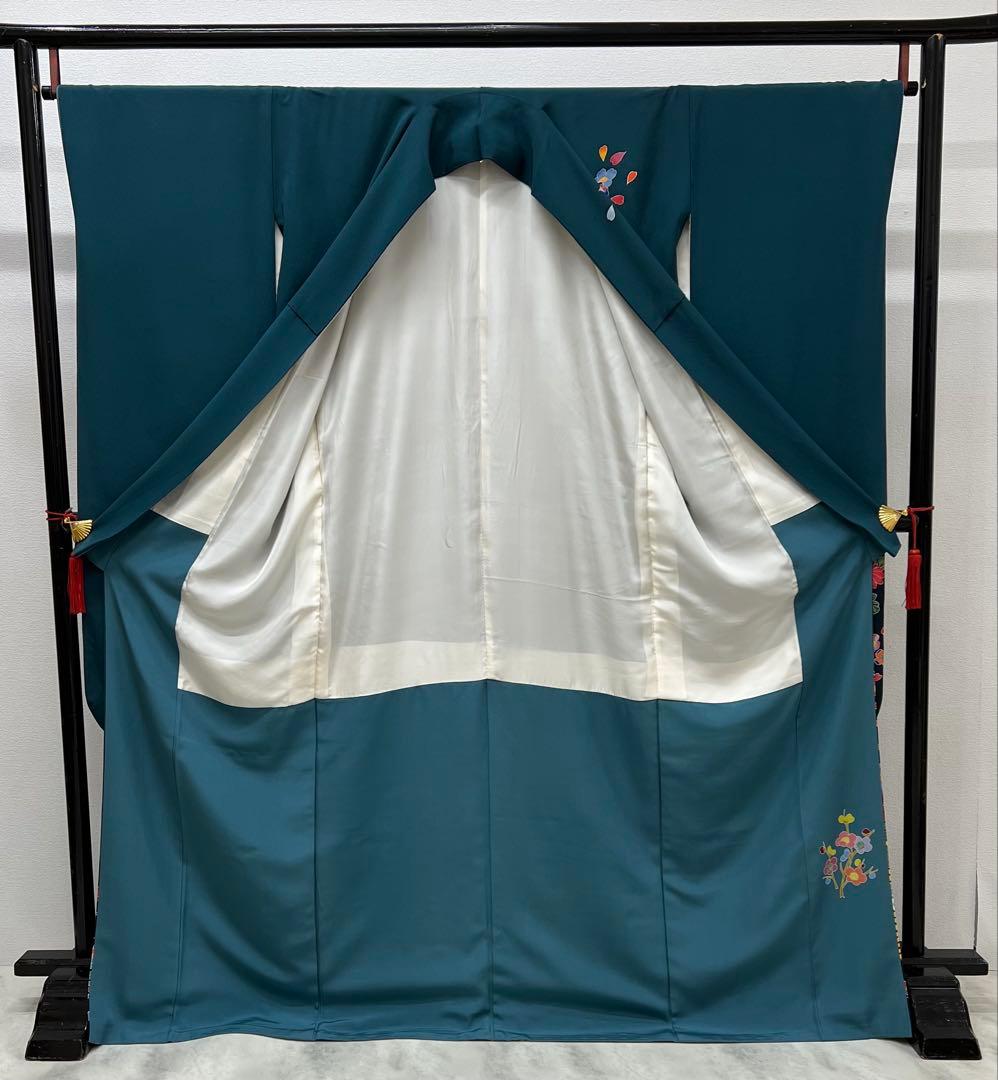 振り袖　フルセット　長襦袢付　落款入り　成人式　手描き　689