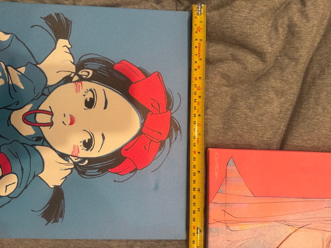 古塔つみ OVERPRIN キャンパス作品　アート