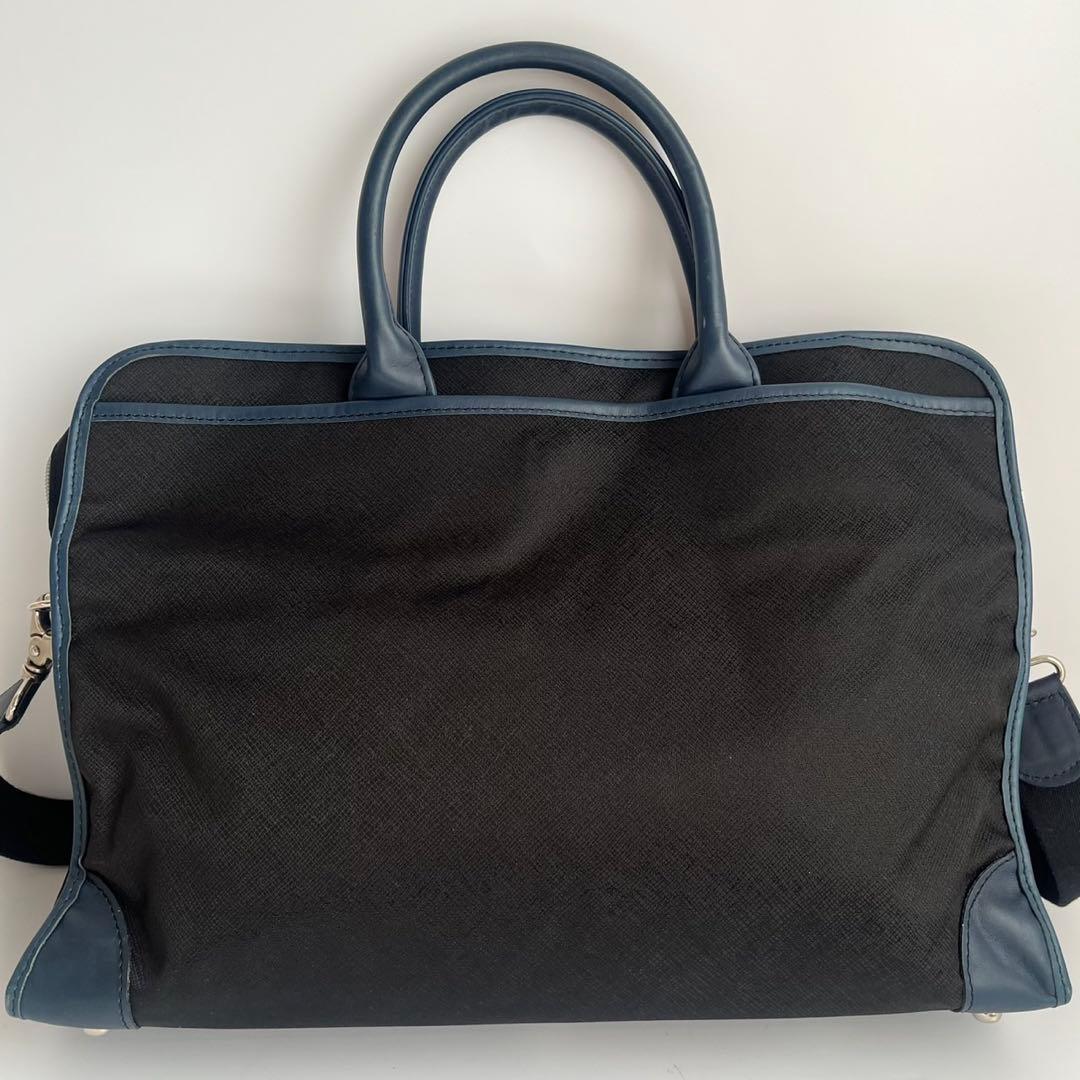 ✨未使用級✨　Orobianco 　レザー　ビジネスバッグ　ネイビー