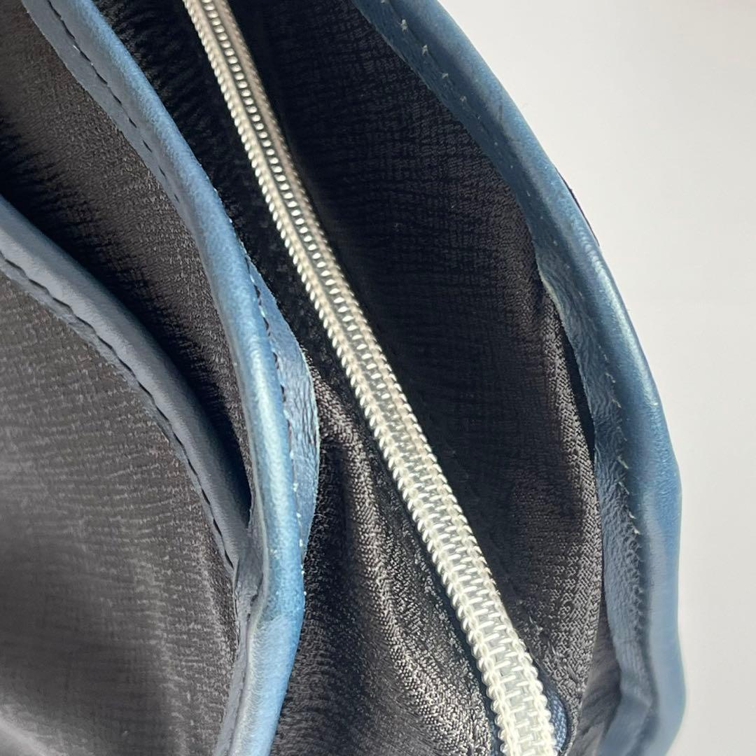 ✨未使用級✨　Orobianco 　レザー　ビジネスバッグ　ネイビー