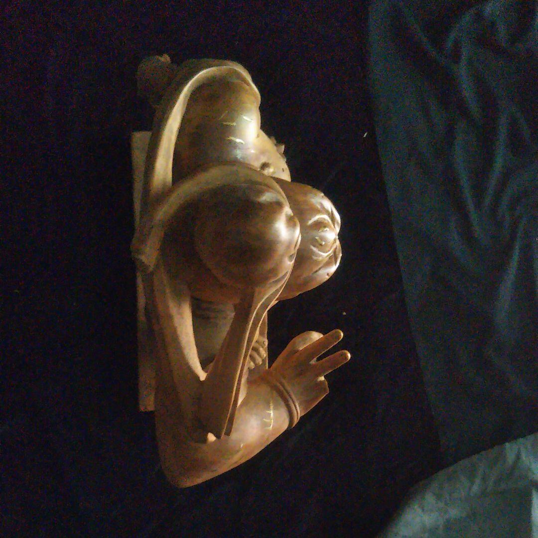 ■物凄く目立ちます■金運上昇【巨大羅漢仁王像】75.5cm【黄金印】【巨大】