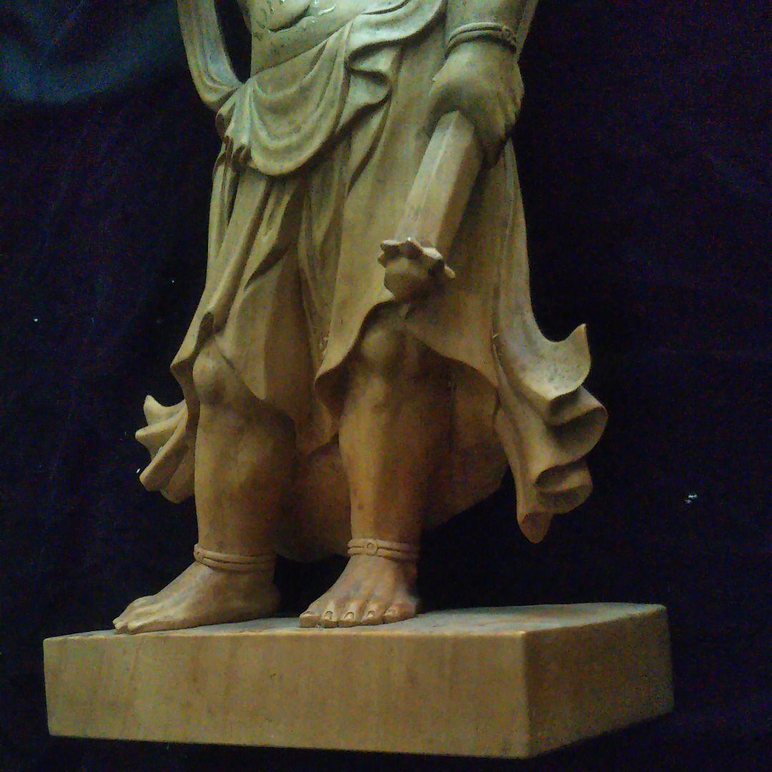 ■物凄く目立ちます■金運上昇【巨大羅漢仁王像】75.5cm【黄金印】【巨大】