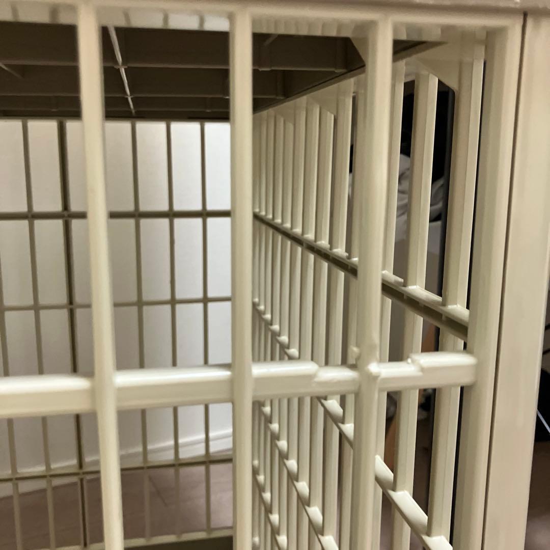 ベージュ 3段式キャットケージ プラゲージ