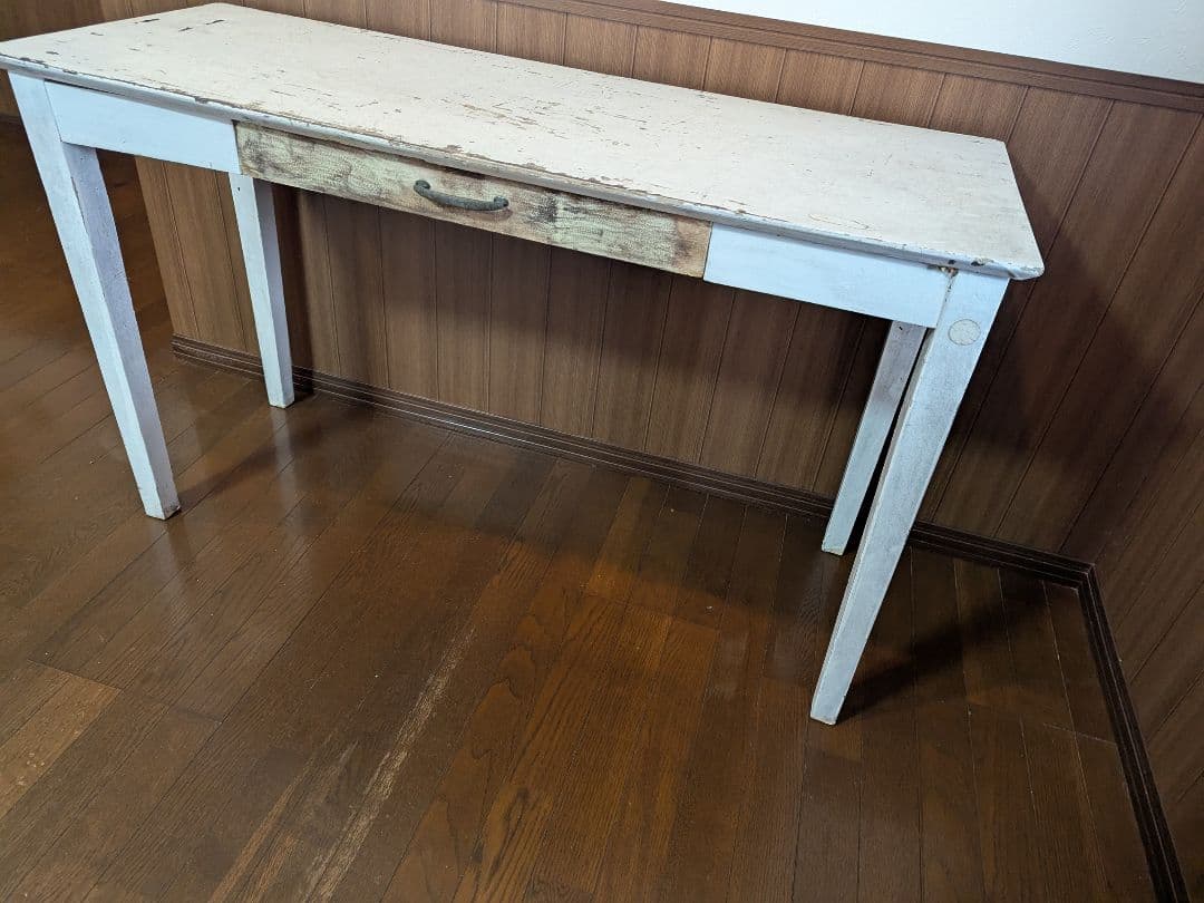 ス*ュ様 シャビーシック アトリエテーブル 幅120 PCデスク カフェ アンテ