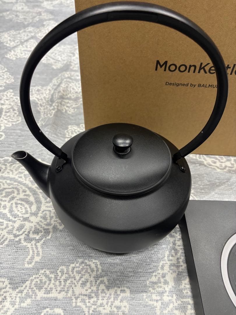 バルミューダ　ジャンク　MoonKettle 電気ケトル ムーンケトル　黒
