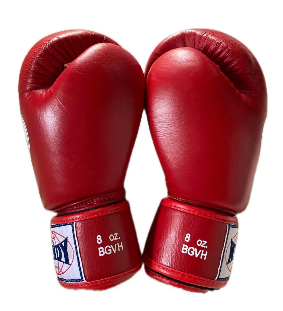 m*a様 WINDY ボクシンググローブ 8oz 赤 マジックテープ 8オンス