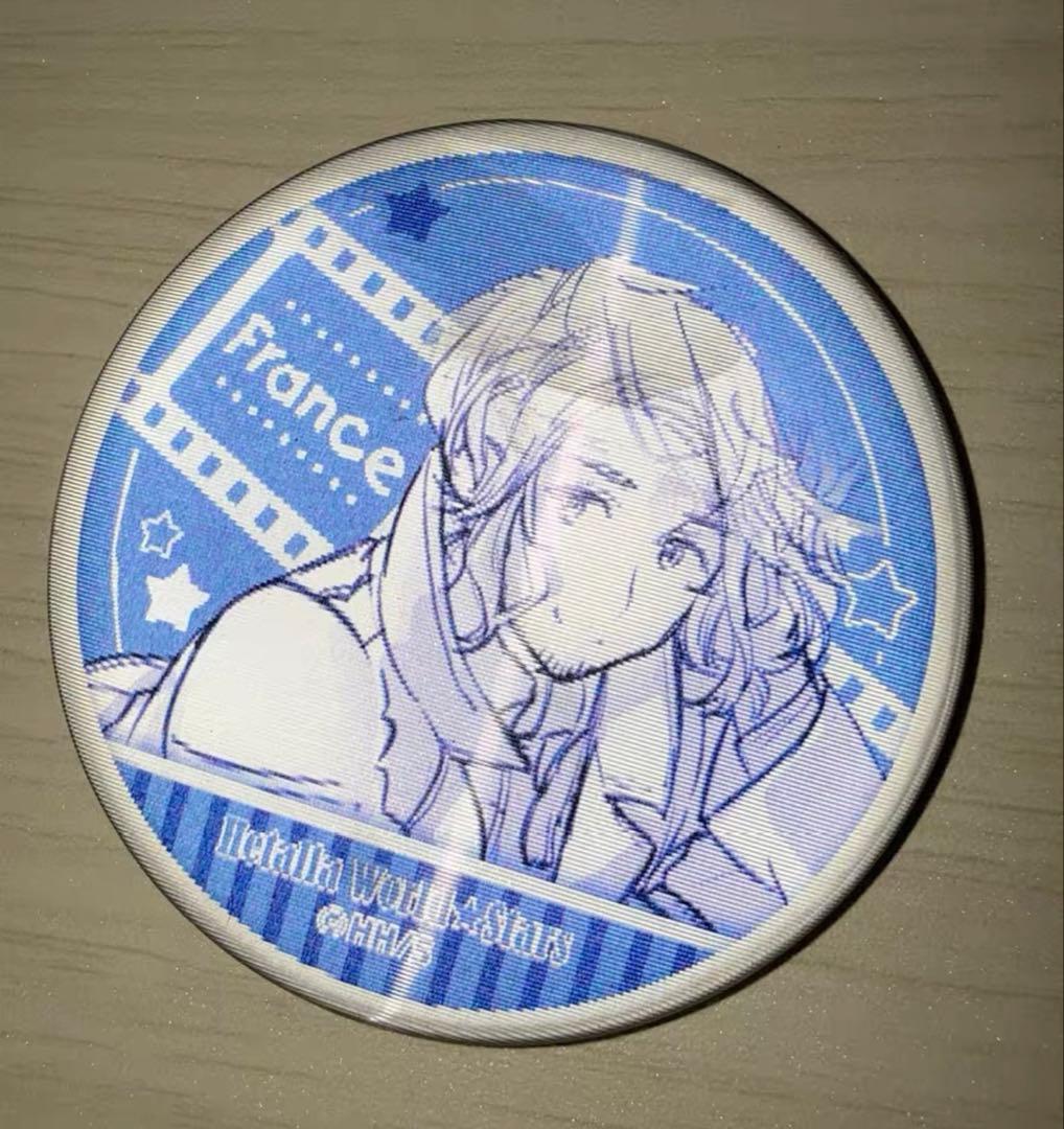 ヘタリア　フランス　おおきくなったよ　チェンジング缶バッジ