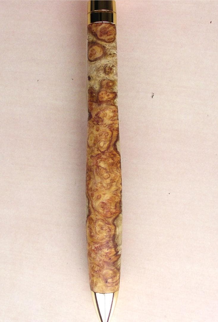 花梨紅白　瘤　木軸　シャープペン　0.5ミリ　未使用　新品　こぶた工房　E私38