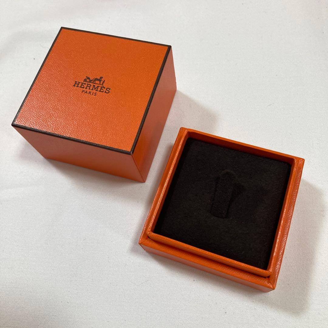 美品　エルメス　リングケース　2点セット　最新仕様　現行品　指輪入れ　リボン付き