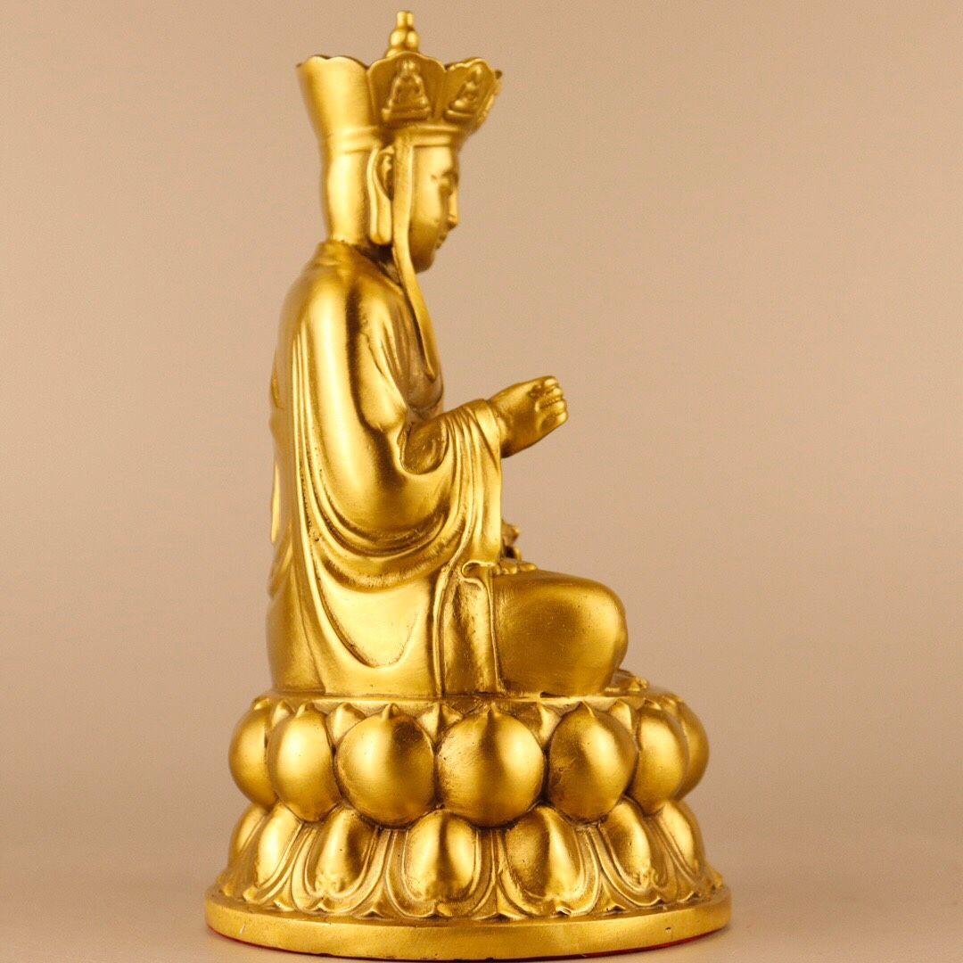 蓮華地蔵王仏像 菩薩 観音 銅製 仏像 彫刻 開運 風水 置物