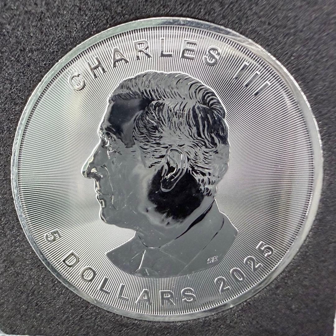 メイプルリーフ 銀貨 カラー ハロウィンナイト 黒台座付き 1オンス 1oz