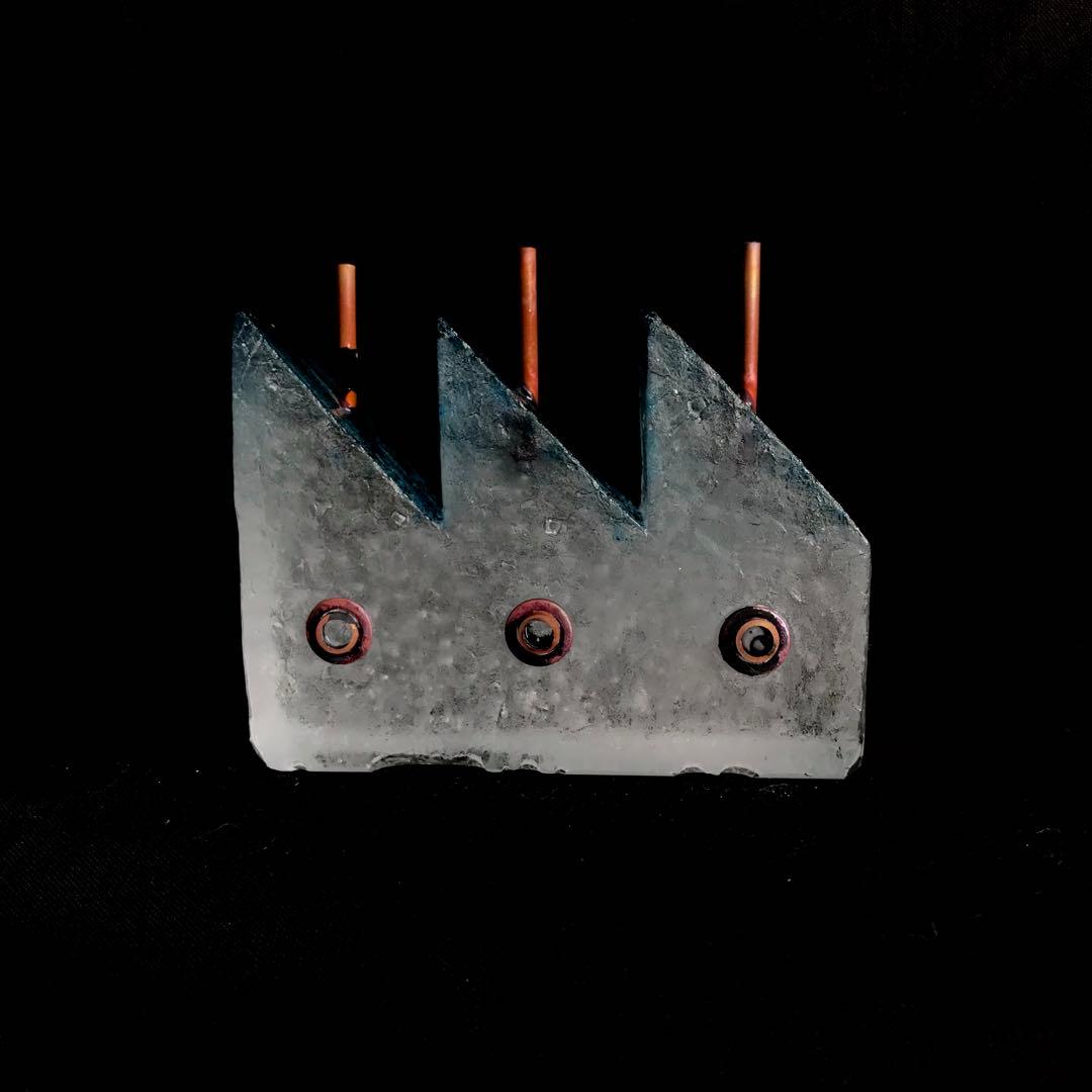 ガラス作家　佐伯泰典作　「夢工場　夜の天蓋」type.2